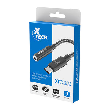 Xtech USB-C male to 3.5mm Female Headphone Jack Adapter (XTC-509)